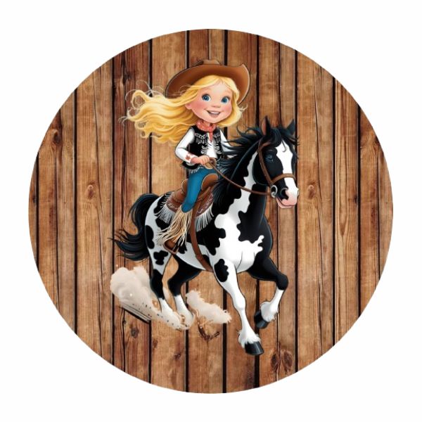 Painel Tecido Redondo Boiadeira